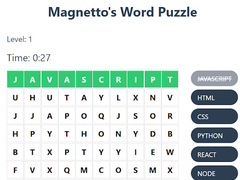 Lojë Magnetto's Word Puzzle