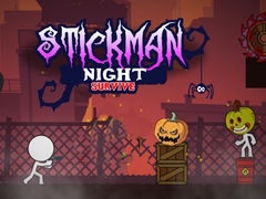 Lojë Stickman Night Survive