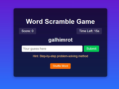 Lojë Word Scramble Game Challenge