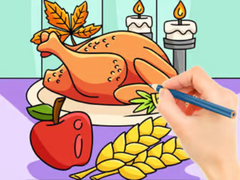 Lojë Coloring Book: Thanksgiving Turkey Meal