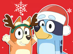 Lojë Jigsaw Puzzle: Bluey Christmas Gift