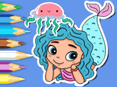 Lojë Coloring Book: Jellyfish Mermaid