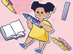 Lojë Kids Quiz: Stationery Story