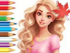 Lojë Coloring Book: Barbie Autumn Tale