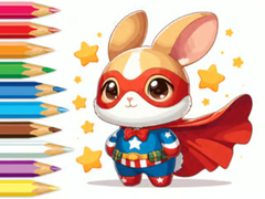 Lojë Coloring Book: Super Rabbit
