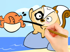 Lojë Coloring Book: Fishing Surprise
