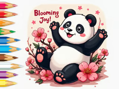Lojë Coloring Book: Little Panda Cherry Blossoms