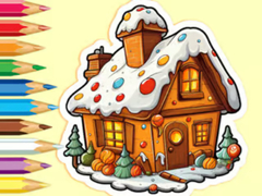 Lojë Coloring Book: Christmas Candy House