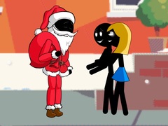 Lojë Stickman Santa