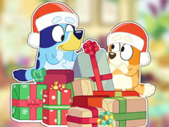 Lojë Jigsaw Puzzle: Bluey Christmas Unboxing