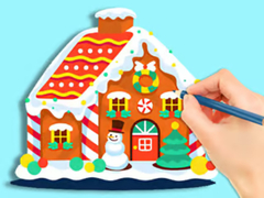 Lojë Coloring Book: Gingerbread Hut
