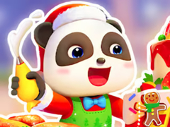 Lojë Jigsaw Puzzle: Baby Panda Christmas Chef