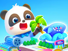 Lojë Jigsaw Puzzle: Baby Panda's Dream Town