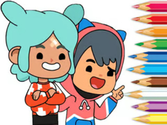 Lojë Coloring Book: Toca Boca Friends