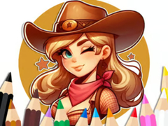 Lojë Coloring Book: Cowgirl