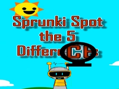 Lojë Sprunki Spot the 5 Differences