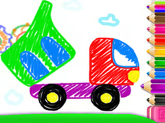 Lojë Toddler Drawing: Tanker Truck