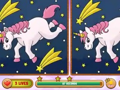 Lojë Unicorn Find The Differences