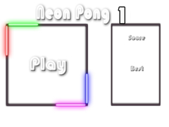 Lojë Neon Pong 1