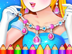 Lojë Coloring Book: Jewelry Design