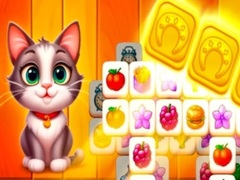 Lojë Cat Town Tile Match Puzzle