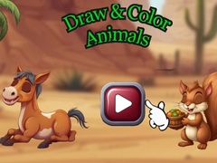Lojë Draw & Color Animals