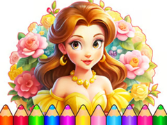 Lojë Coloring Book: Flower Dress Up
