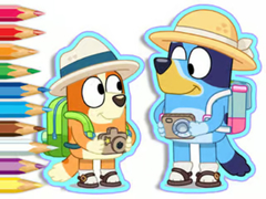 Lojë Coloring Book: Bluey Camping