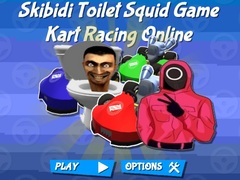 Lojë Skibidi Toilet Squid Game Kart Racing Online