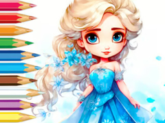 Lojë Coloring Book: Frozen Princess