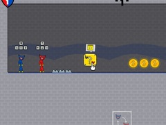 Lojë Stickman Huggy Party Duo