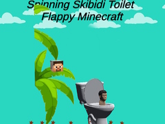 Lojë Spinning Skibidi Toilet Flappy Minecraft