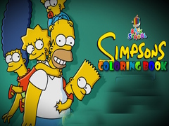 Lojë Back To School Simpsons Coloring Book
