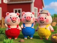 Lojë Find The Differences: The 3 Little Pigs