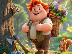 Lojë Find The Differences: The Honest Woodcutter