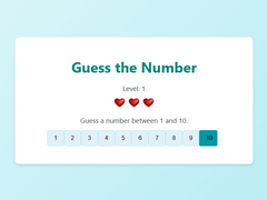 Lojë Guess The Number