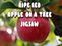 Lojë Ripe Red Apple on a Tree Jigsaw