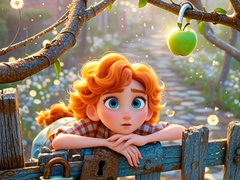 Lojë Find The Differences: Green Apple