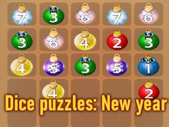 Lojë Dice puzzles: New year