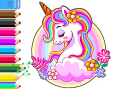 Lojë Coloring Book: Unicorn Garden