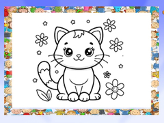 Lojë Beautiful Cats Coloring Book