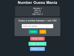 Lojë Number Guess Mania