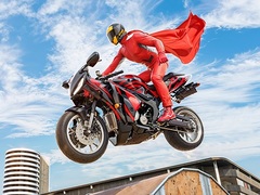 Lojë Real Motorbike Super Hero Stunt 3D