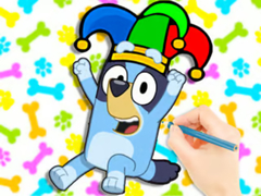 Lojë Coloring Book: Clown Bluey