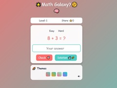 Lojë Math Galaxy