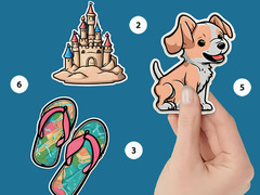 Lojë Sticker Book Puzzle Color By Number