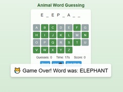 Lojë Animal Word Guessing Game