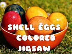 Lojë Shell Eggs Colored Jigsaw