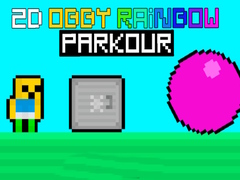 Lojë 2D Obby Rainbow Parkour