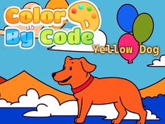 Lojë Color By Code: Yellow Dog